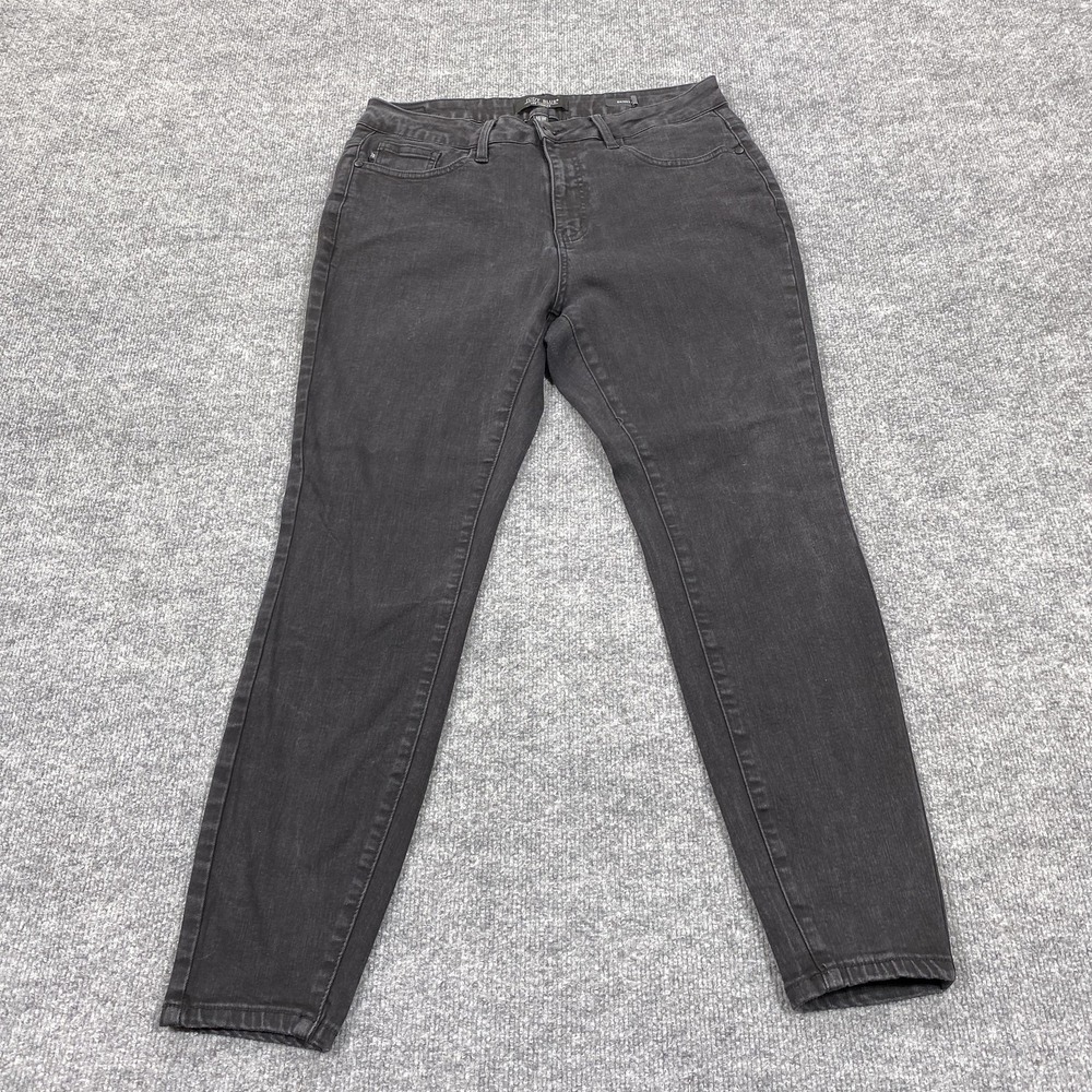 Judy Blue Jeans Womens‎ 16W Black Charcoal Wash Skinny Slim Stretch 5-Pocket